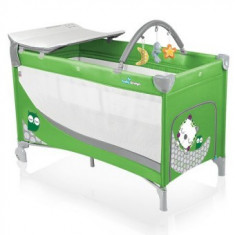 Patut pliabil cu 2 nivele Baby Design Dream Green foto