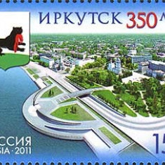 RUSIA 2011, 350 de ani - Irkutsk, serie neuzată, MNH