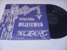 DISC VINIL MOZART ORCHESTRA DE CAMERA A FILARMONICII DIN SATU-MARE RAR!!ECE01756 foto