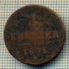 10794 MONEDA- AUSTRIA - 1 KREUZER -anul 1851 B -STAREA CARE SE VEDE