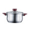 Oala din inox cu capac yena 4,5 litri - PH-15821-22