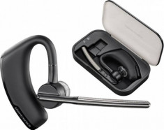 Casca Bluetooth Plantronics Voyager Black + Cutie de incarcare foto