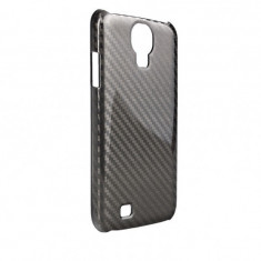 Husa Protectie Spate XQISIT Carbon Case neagra pentru Samsung Galaxy S4 foto