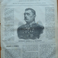 Ziarul Resboiul , nr. 84,1877 , gravura ,Lct. Col. Tergucasoff , Erevan , Caucaz