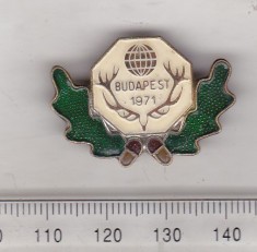 bnk ins Insigna vanatoare - Expozitia mondiala de vanatoare Budapesta 1971