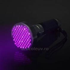 Lanterna UV Monstru 100 LED-uri 380 nm foto