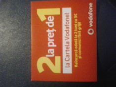 Cartela Vodafone Oferta 2 In 1 (incarci odata la 2 luni) foto