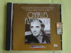 CHARLES AZNAVOUR - Les Grands Chansonniers - C D Original ca NOU foto