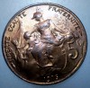 D.186 FRANTA WWI 5 CENTIMES 1916 XF/AUNC, Europa, Bronz