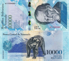 VENEZUELA 10.000 bolivares 18 august 2016 UNC!!! foto