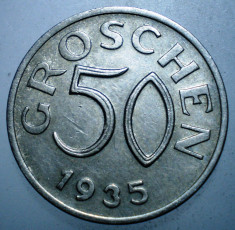 7.840 AUSTRIA 50 GROSCHEN 1935 foto