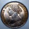 F.080 MAREA BRITANIE ANGLIA VICTORIA 1 FARTHING 1865 XF/AUNC