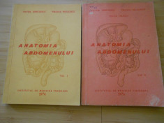 VICTOR DIMULESCU--ANATOMIA ABDOMENULUI - 2 VOL. - 1976 foto