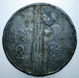 7.834 ITALIA VITTORIO EMANUELE III 2 LIRE 1923 1926 FALS 9,2g