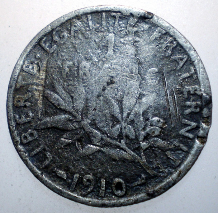 7.880 FRANTA 1 FRANC 1910 FALS 3,9g