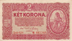 UNGARIA 2 korona 1920 VF+++!!! foto