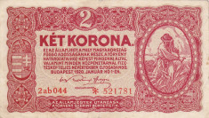 UNGARIA 2 korona 1920 VF+++!!! foto