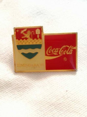 INSIGNA COCA COLA TIMISOARA 1995 foto