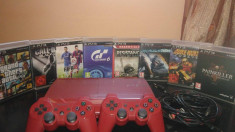 PlayStation 3 superslim 500gb nemodat 2 controllere foto