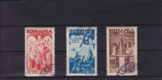 ROMANIA 1943 , LP 154 I , CONSILUI DE PATRONAJ , SERIE STAMPILATA foto