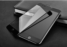 Folie protectie sticla securizata Full Cover ecran Apple iPhone 6G / 6S BLACK foto