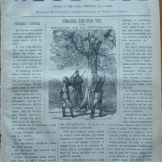 Ziarul Resboiul , nr. 78 ,1877 ,gravura ,Spion turc dupa batalia dela Ieni-Sagra