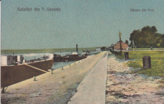 SALUTARI DIN TURNU SEVERIN VEDERE DIN PORT CIRCULATA 1923 foto