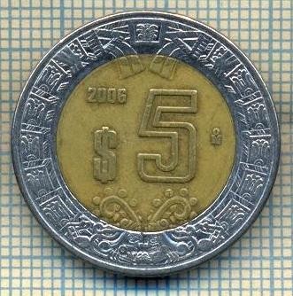 10853 MONEDA- MEXIC - 5 PESOS -anul 2006 -STAREA CARE SE VEDE