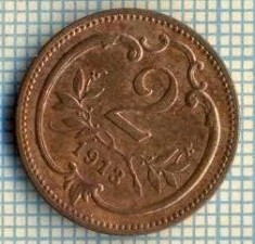 10812 MONEDA- AUSTRIA - 2 HELLER -anul 1913 -STAREA CARE SE VEDE