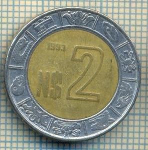 10878 MONEDA- MEXIC - 2 NUEVOS PESOS -anul 1993 -STAREA CARE SE VEDE