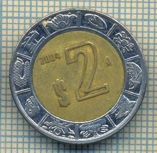 10883 MONEDA- MEXIC - 2 PESOS -anul 2004 -STAREA CARE SE VEDE foto