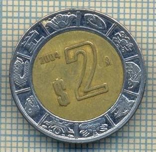 10883 MONEDA- MEXIC - 2 PESOS -anul 2004 -STAREA CARE SE VEDE