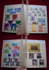 TS073 Clasor cu timbre stampilate Romania a5 serii complete foto