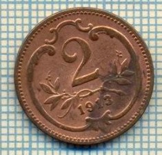 10805 MONEDA- AUSTRIA - 2 HELLER -anul 1913 -STAREA CARE SE VEDE