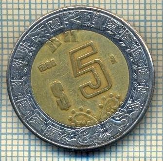 10852 MONEDA- MEXIC - 5 PESOS -anul 1998 -STAREA CARE SE VEDE