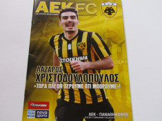 Program meci fotbal AEK ATENA - PANATHINAIKOS (Grecia) 02.04.2017 foto