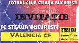 Invitatie meci fotbal STEAUA Bucuresti - VALENCIA CF (Europa League 24.02.2005)