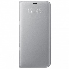Husa textil Samsung Galaxy S8+ G955 LED View EF-NG955PS Argintie Blister Originala foto