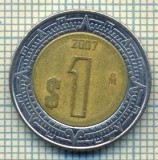 10837 MONEDA- MEXIC -1 PESO -anul 2007 -STAREA CARE SE VEDE