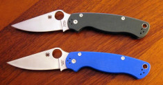 BRICEAG SPYDERCO PARAMILITARY 2 - LAMA DIN OTEL S110V - COPIE MADE IN CHINA foto