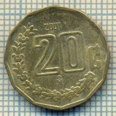 10918 MONEDA- MEXIC - 20 CENTAVOS -anul 2001 -STAREA CARE SE VEDE