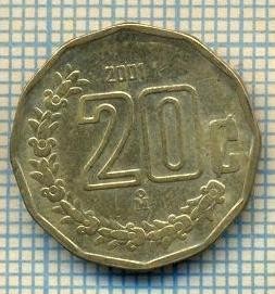 10918 MONEDA- MEXIC - 20 CENTAVOS -anul 2001 -STAREA CARE SE VEDE