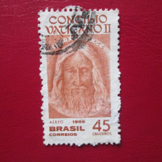 TIMBRE BRAZILIA SERIE STAMPILATA