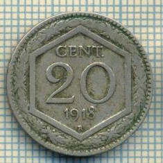 10944 MONEDA- ITALIA - 20 CENTESIMI -anul 1918R -STAREA CARE SE VEDE