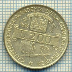 10943 MONEDA- ITALIA - 200 LIRE -anul 1996 -ACADEMIA -STAREA CARE SE VEDE