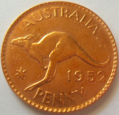 Moneda Penny - AUSTRALIA / CANGUR, anul 1952 *cod 4701 GEORGIVS VI foto