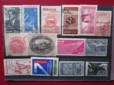TIMBRE BRAZILIA LOT STAMPILAT