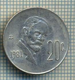 10931 MONEDA- MEXIC - 20 CENTAVOS -anul 1981 -STAREA CARE SE VEDE foto