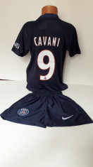 Echipament fotbal pentru copii Paris Saint Germain-Cavani marimea 128 foto