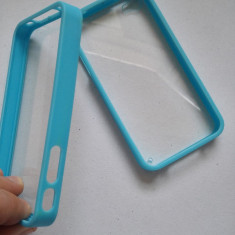 bumper iPhone 4 4s albastru deschis nou